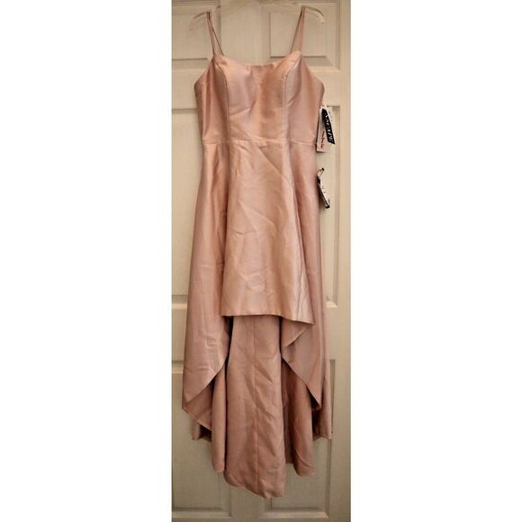 XSCAPE 3539XP Women’s Petite Sz 6 Beige High-Low Ball Gown $229 - Picture 1 of 15
